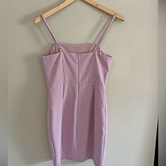 Superdown Mauve Bodycon Mini Dress Small Pink Spaghetti Strap Revolve Cocktail - Picture 8 of 9
